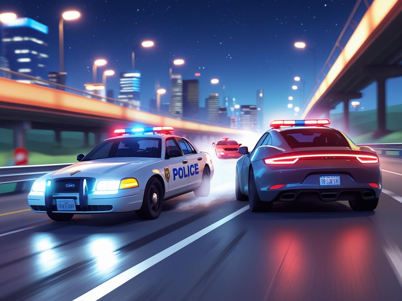 Police Highway Chase Crime Racing Games